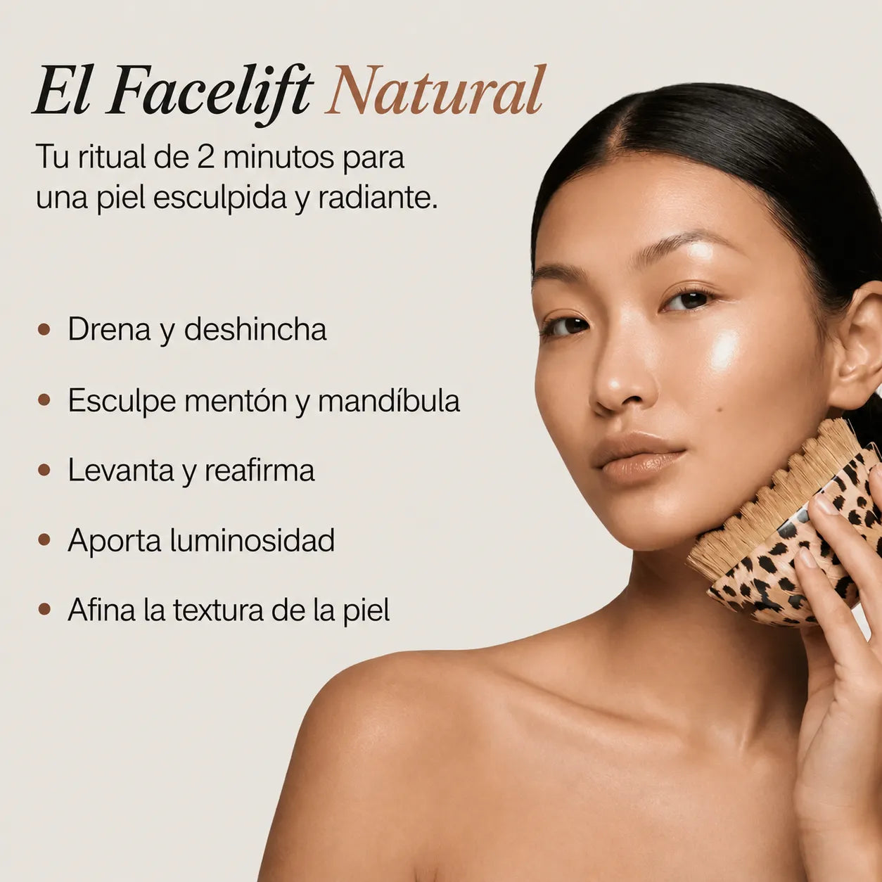 Lunora — Cepillo drenante facial
