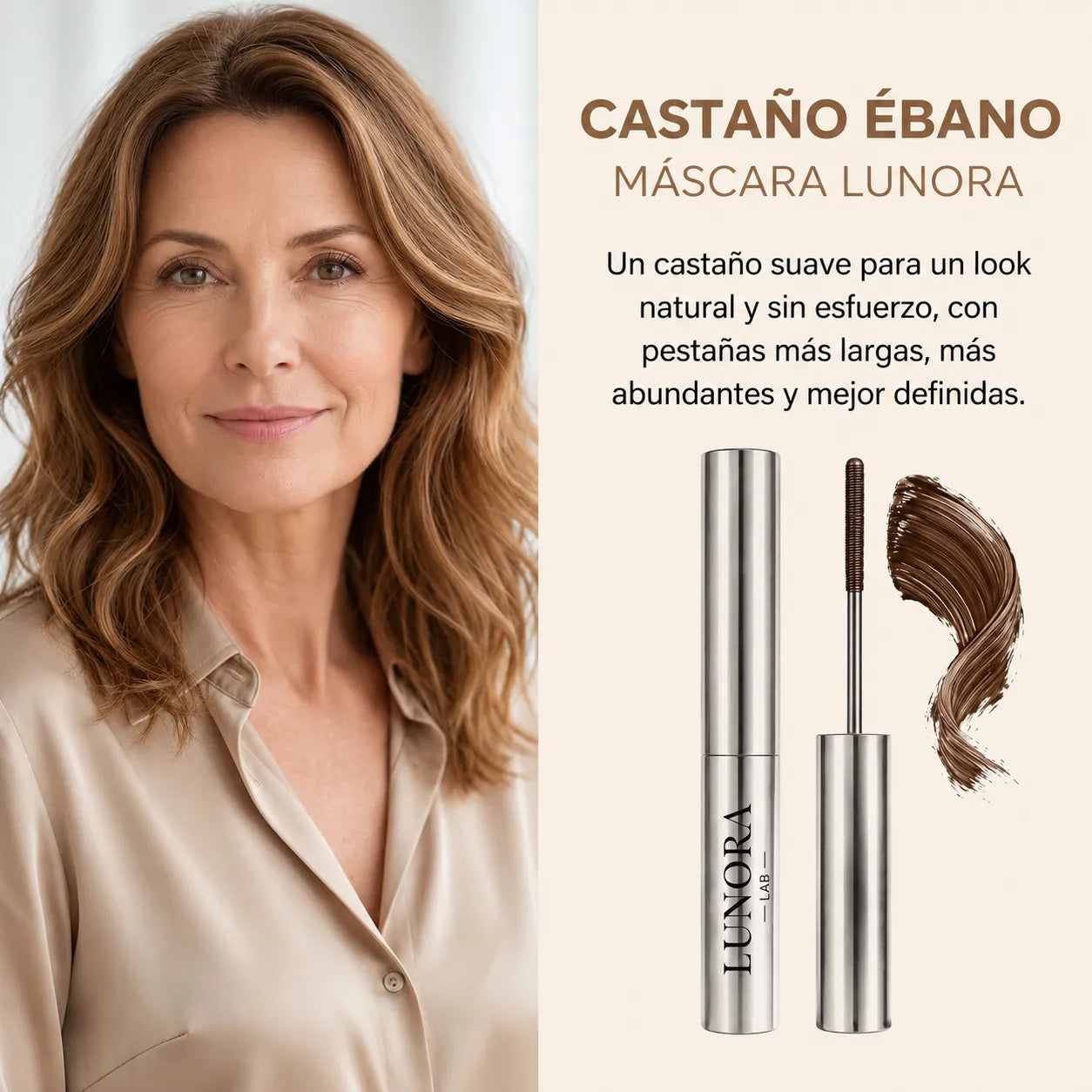 Lunora — La Máscara Metal diseñada para pestañas maduras