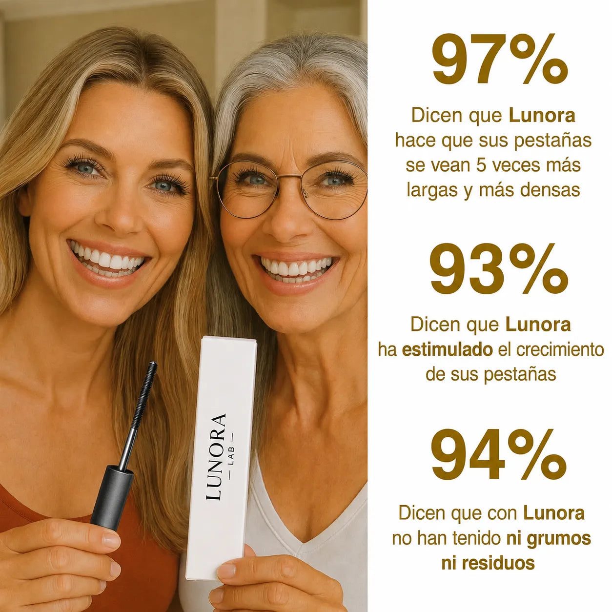 Lunora Lab — La Máscara Metal diseñada para pestañas maduras